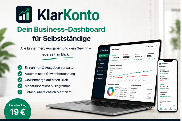 KlarKonto – Dein Business-Dashboard für Selbstständige