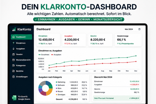 KlarKonto – Dein Business-Dashboard für Selbstständige