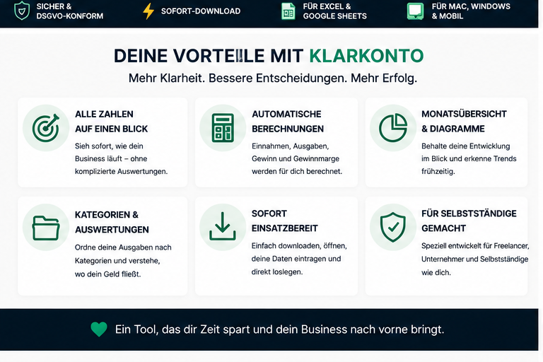 KlarKonto – Dein Business-Dashboard für Selbstständige